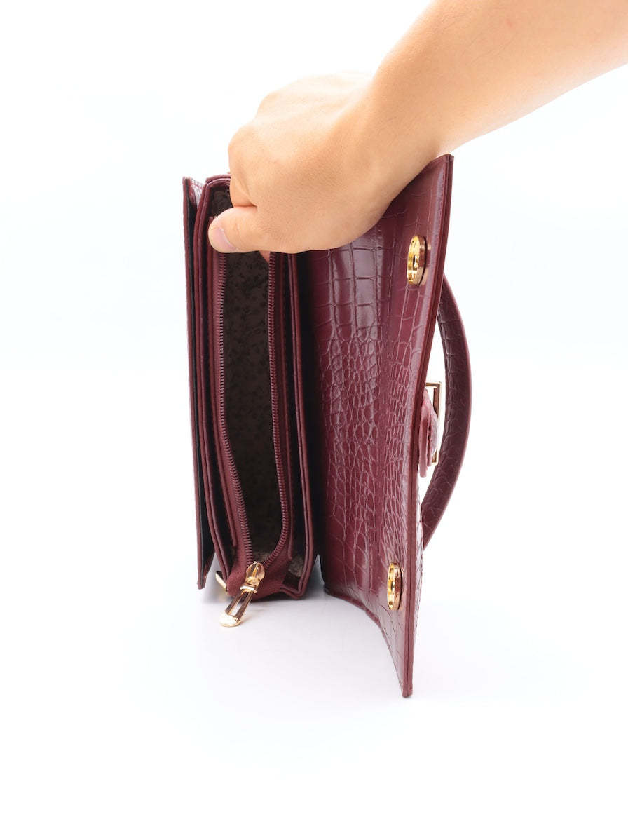 Sac à Main Croco avec Bandoulière